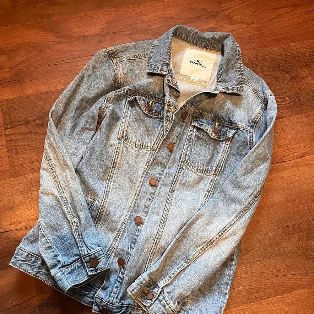 O’Neill Denim Jacket with Button Details Oversize Fit